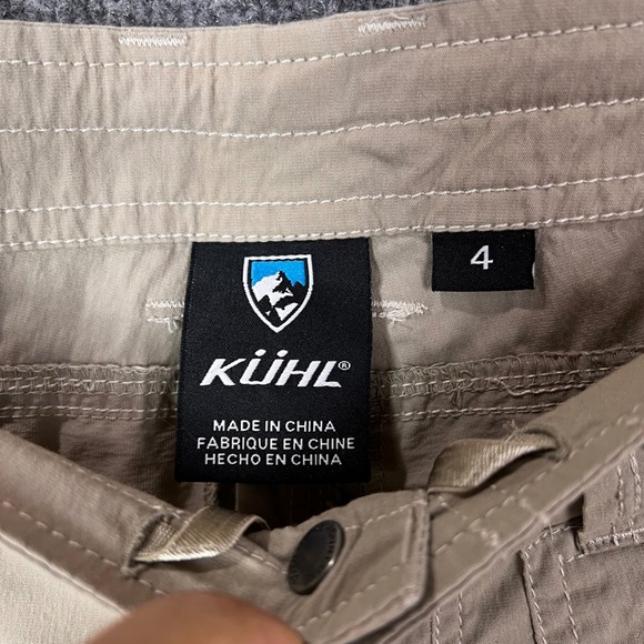 Kuhl Womens Cargo Capris Tan Hiking Outdoor Pants Size 4 Khaki Cropped - Picture 8 of 10